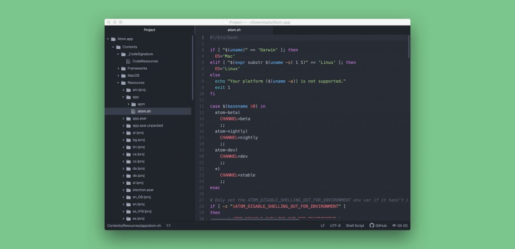 Atom 代码编辑器 文本编辑器